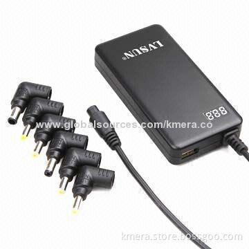 40W Ultra Book and Netbook Universal AC Adapter, Digital LED Display, 2.1A USB Output, Fast Charging